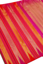 Multicolor Pure Silk Handloom Kanjeevaram Saree - Luxurion World