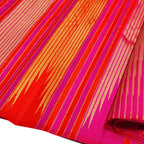 Multicolor Pure Silk Handloom Kanjeevaram Saree - Luxurion World