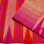 Multicolor Pure Silk Handloom Kanjeevaram Saree - Luxurion World