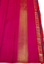 Multicolor Pure Silk Handloom Kanjeevaram Saree - Luxurion World