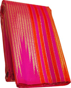 Multicolor Pure Silk Handloom Kanjeevaram Saree - Luxurion World