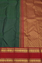 Green Pure Silk Handloom Kanjeevaram Saree - Elegant and Luxurious - Luxurion World
