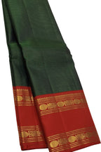 Green Pure Silk Handloom Kanjeevaram Saree - Elegant and Luxurious - Luxurion World