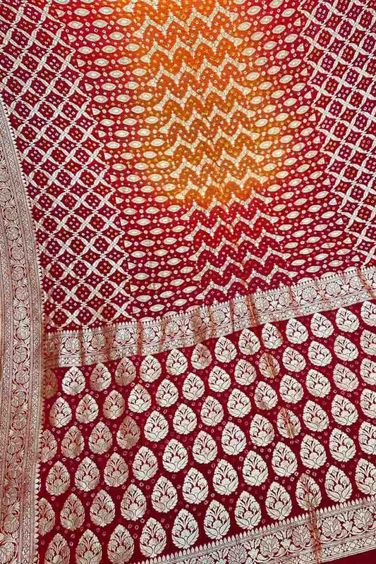 Vibrant Georgette Banarasi Bandhani Saree Collection - Luxurion World