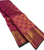 Purple Kanjeevaram Handloom Pure Silk Saree - Luxurion World