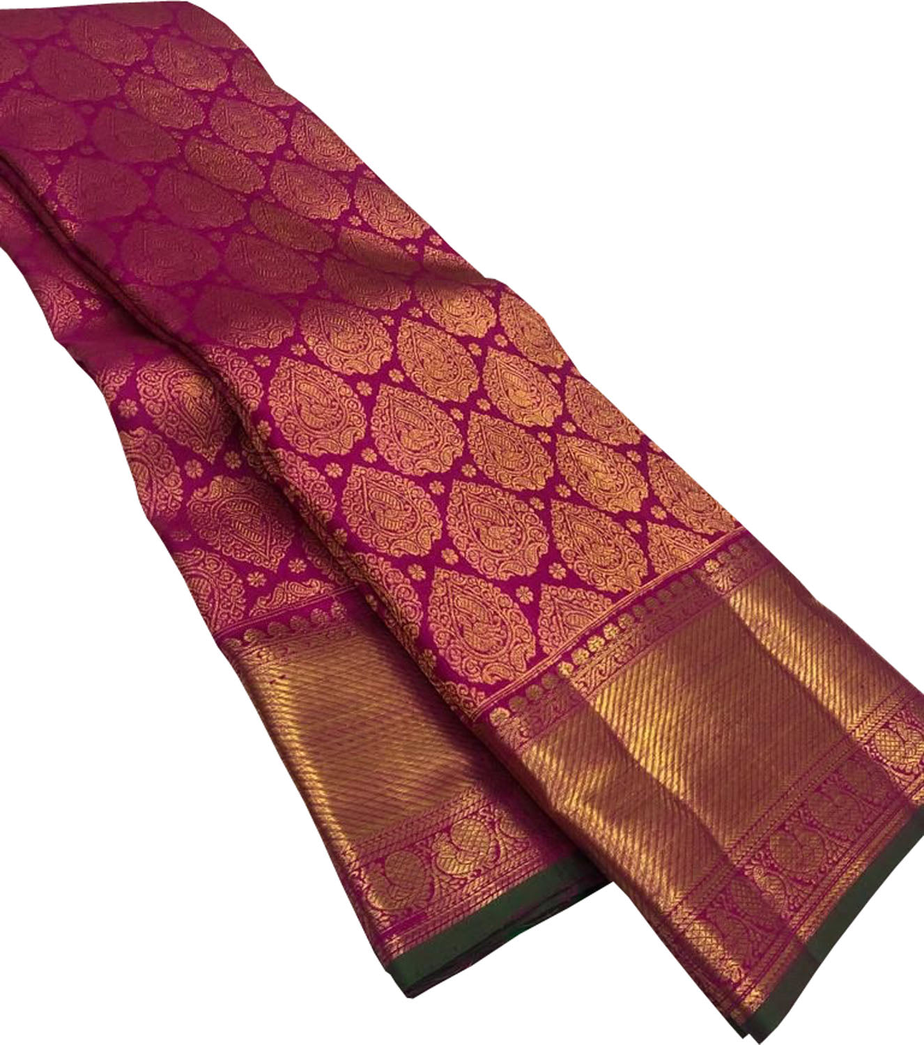 Purple Kanjeevaram Handloom Pure Silk Saree - Luxurion World