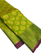 Green Kanjeevaram Handloom Pure Silk Saree - Luxurion World