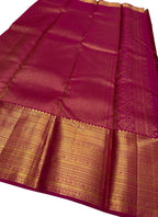 Pink Kanjeevaram Handloom Pure Silk Saree - Luxurion World
