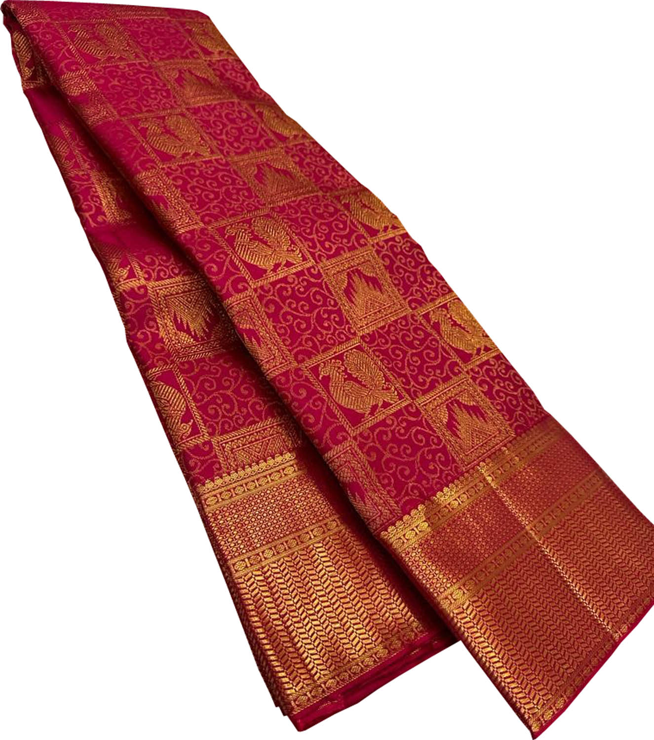 Pink Kanjeevaram Handloom Pure Silk Saree - Luxurion World