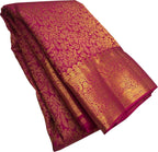 Pink Kanjeevaram Handloom Pure Silk Saree - Luxurion World