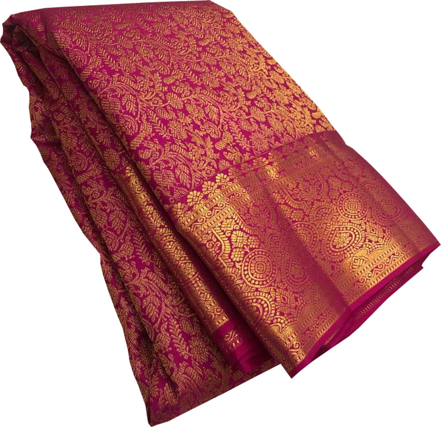 Pink Kanjeevaram Handloom Pure Silk Saree - Luxurion World