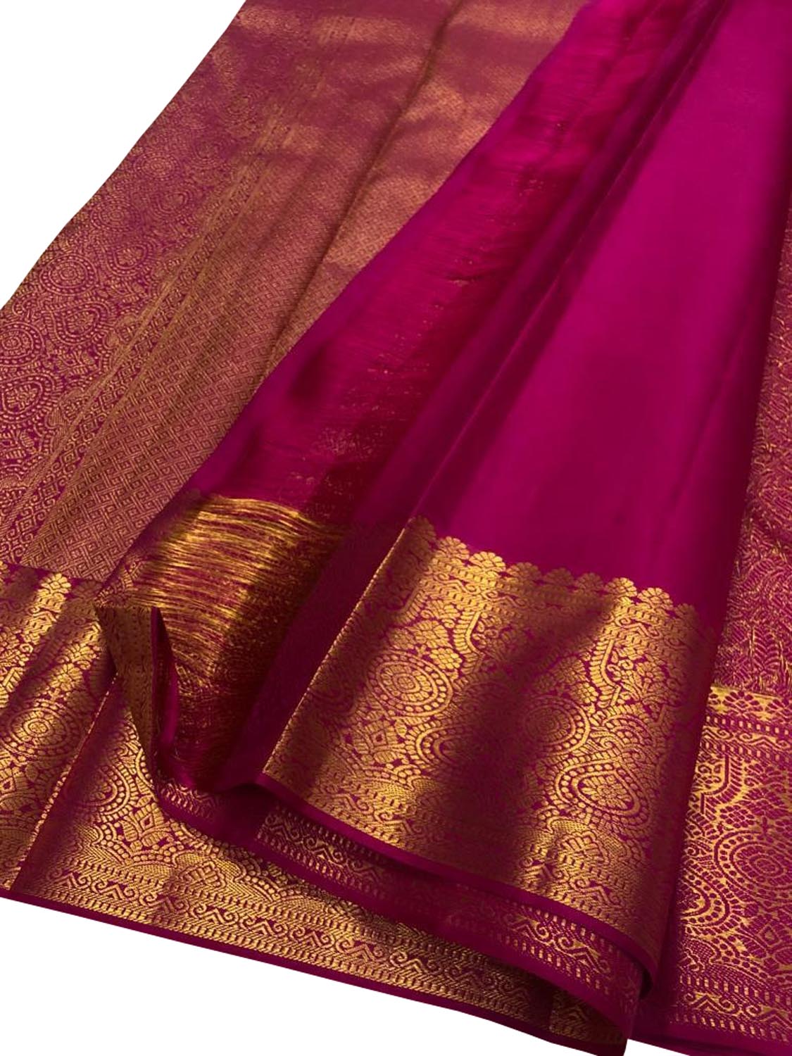 Pink Kanjeevaram Handloom Pure Silk Saree - Luxurion World