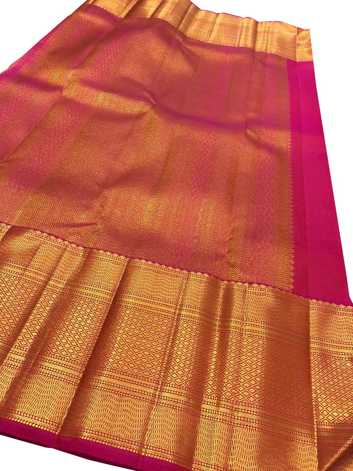 Blue Kanjeevaram Handloom Pure Silk Saree - Luxurion World
