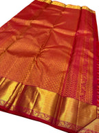 Pink Kanjeevaram Handloom Pure Silk Saree - Luxurion World