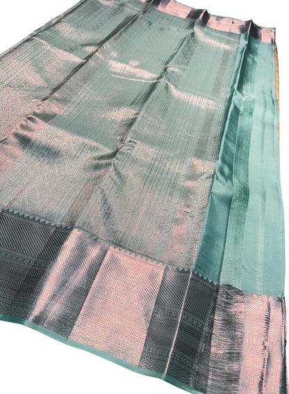 Pastel Kanjeevaram Handloom Pure Silk Saree - Luxurion World