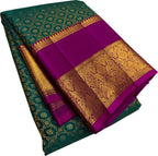 Green Kanjeevaram Handloom Pure Silk Saree - Luxurion World