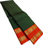 Green Kanjeevaram Handloom Pure Silk Saree - Luxurion World