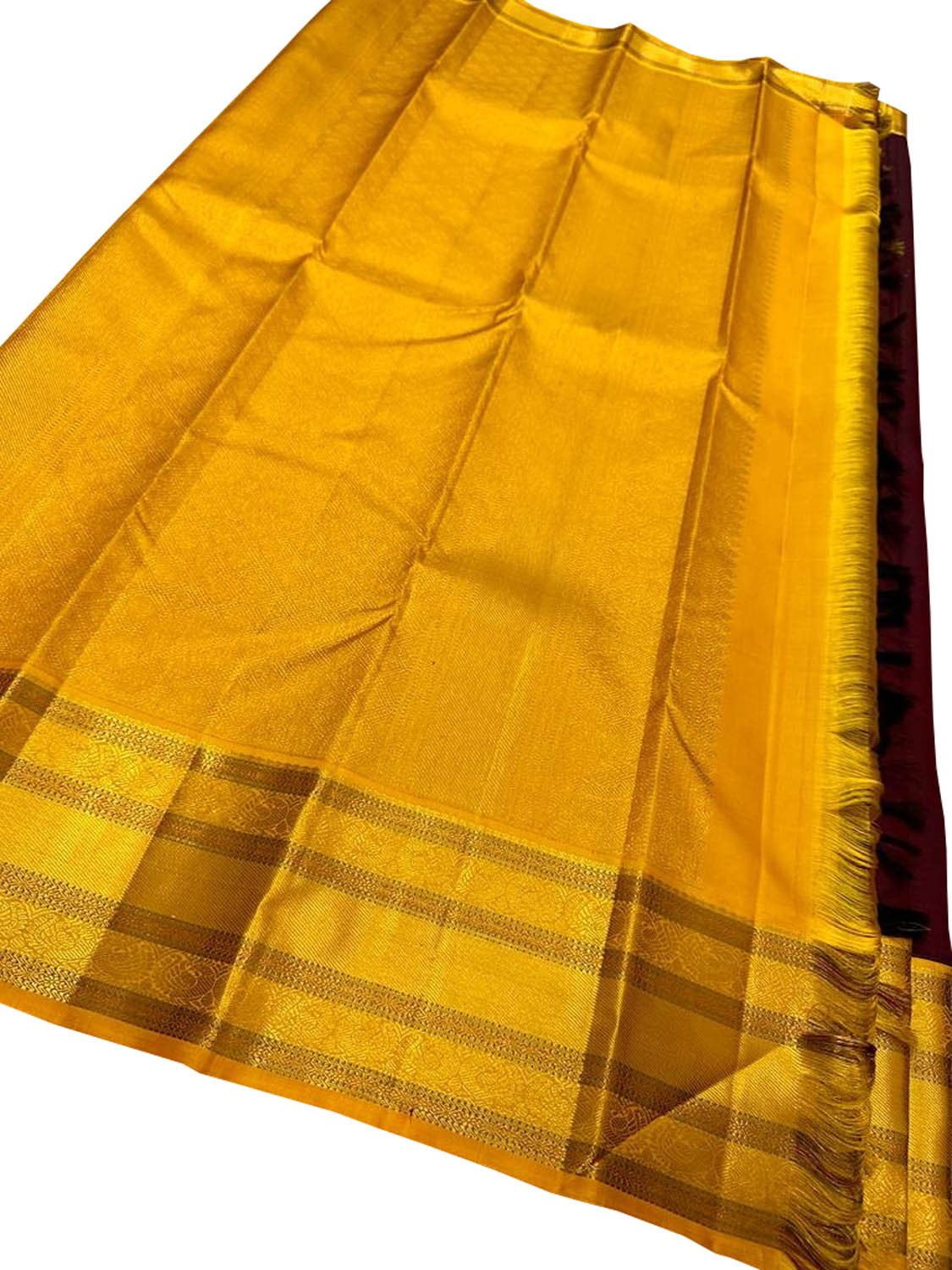 Exquisite Maroon Kanjeevaram Handloom Pure Silk Saree: Timeless Elegance - Luxurion World