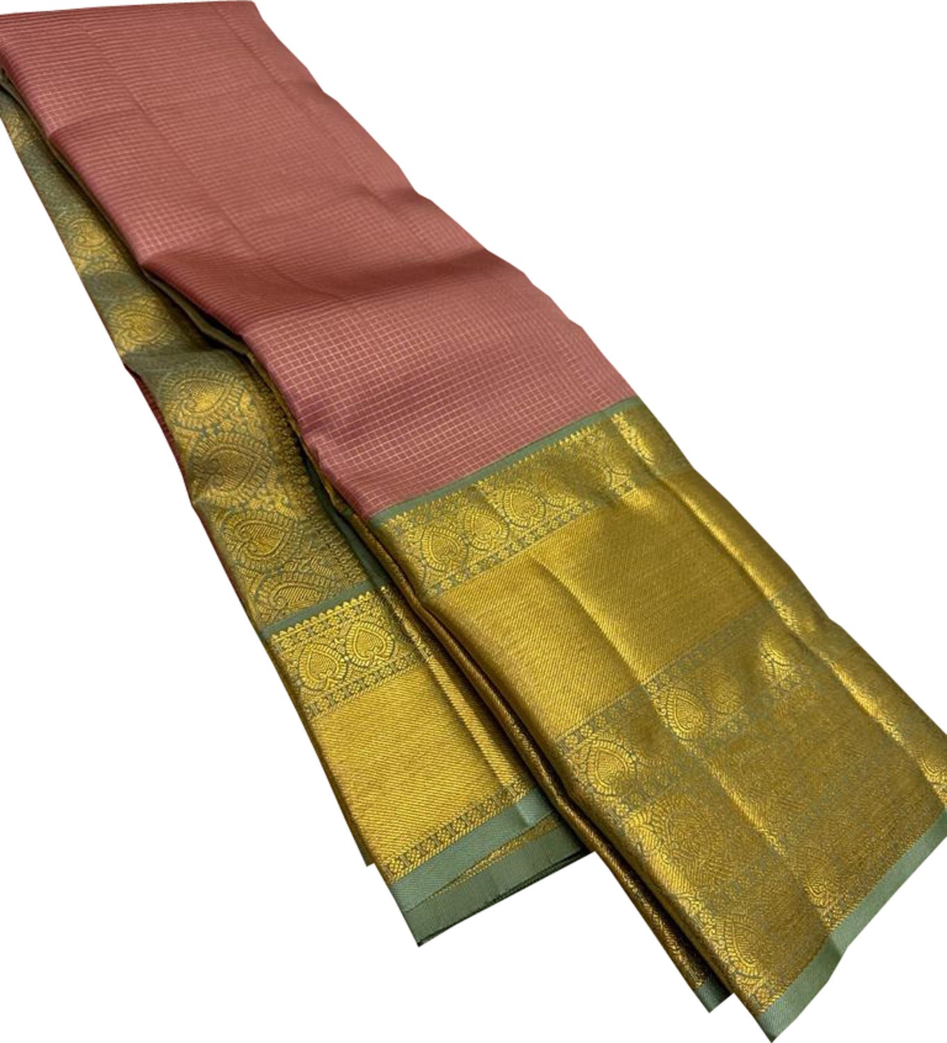 Elegant Pink Kanjeevaram Silk Saree: Timeless Beauty - Luxurion World