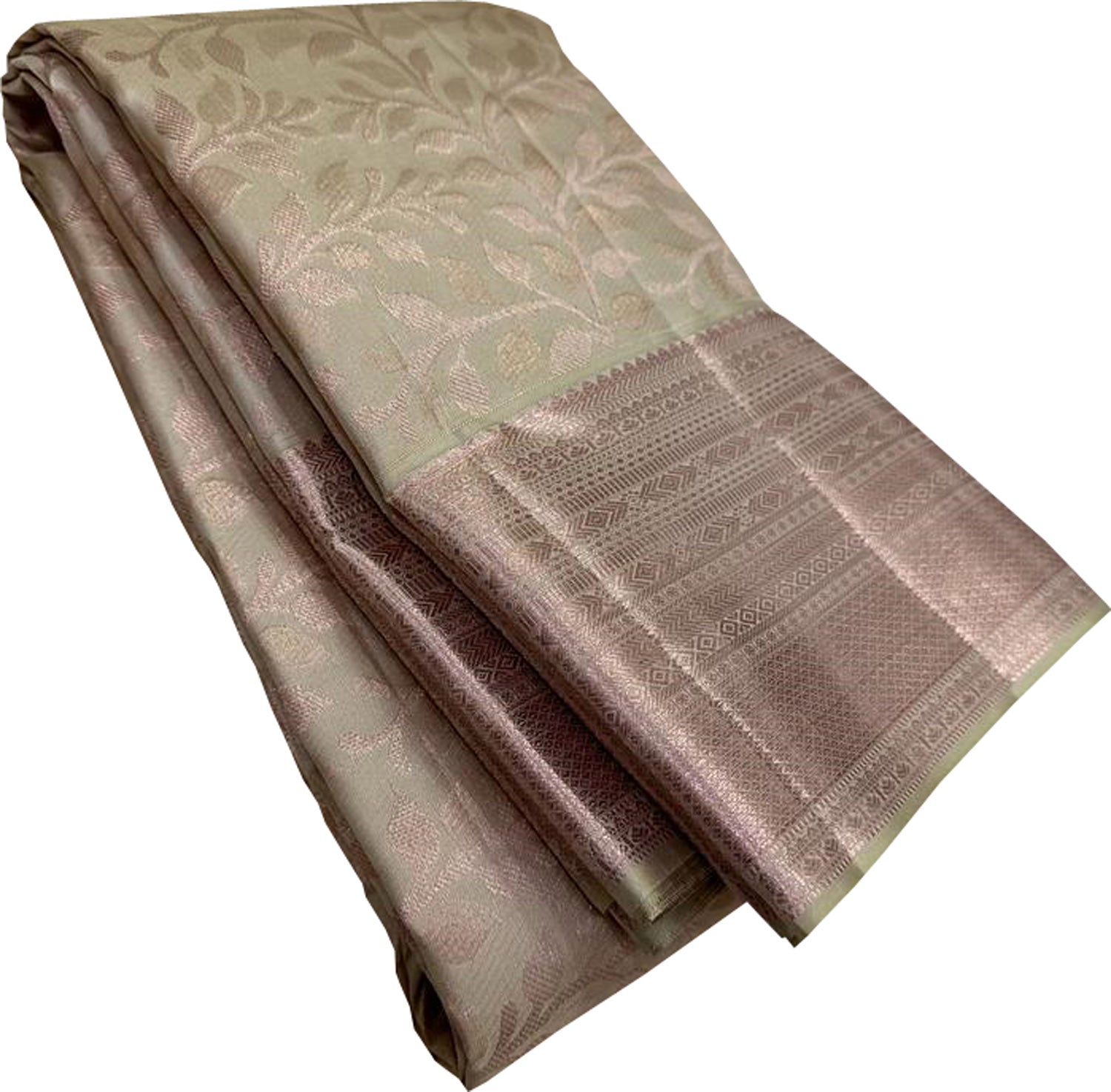 Elegant Green Kanjeevaram Handloom Pure Silk Saree - Luxurion World