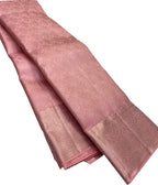 Exquisite Pink Kanjeevaram Handloom Pure Silk Saree: A Timeless Elegance - Luxurion World