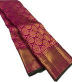 Elegant Pink Kanjeevaram Handloom Pure Silk Saree: Timeless Grace and Sophistication - Luxurion World