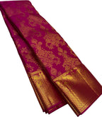 Exquisite Pink Kanjeevaram Handloom Pure Silk Saree: Timeless Elegance - Luxurion World