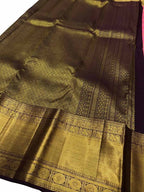 Exquisite Pink Kanjeevaram Handloom Pure Silk Saree: Timeless Elegance - Luxurion World