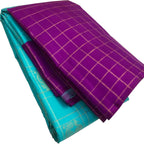 Exquisite Blue Kanjeevaram Handloom Pure Silk Saree: Timeless Elegance - Luxurion World