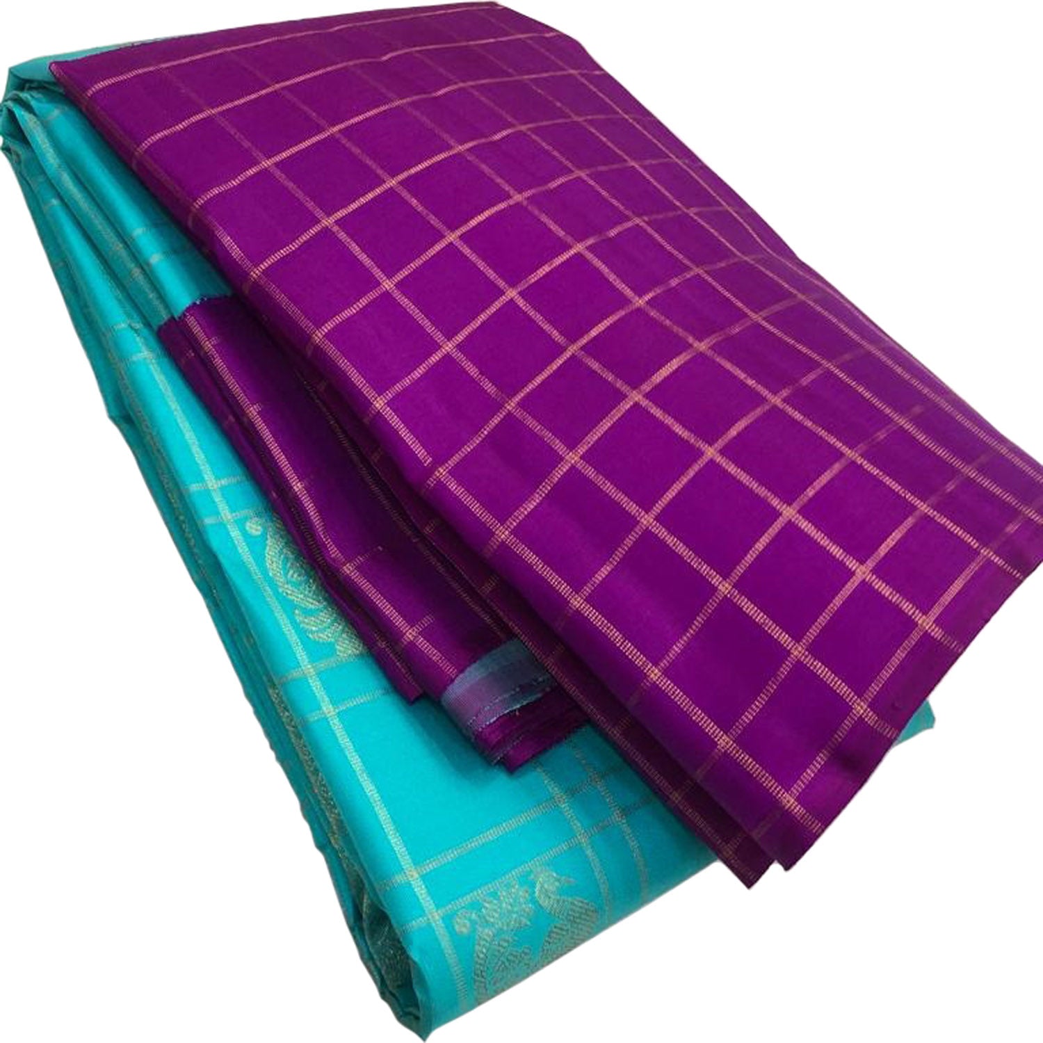 Exquisite Blue Kanjeevaram Handloom Pure Silk Saree: Timeless Elegance - Luxurion World