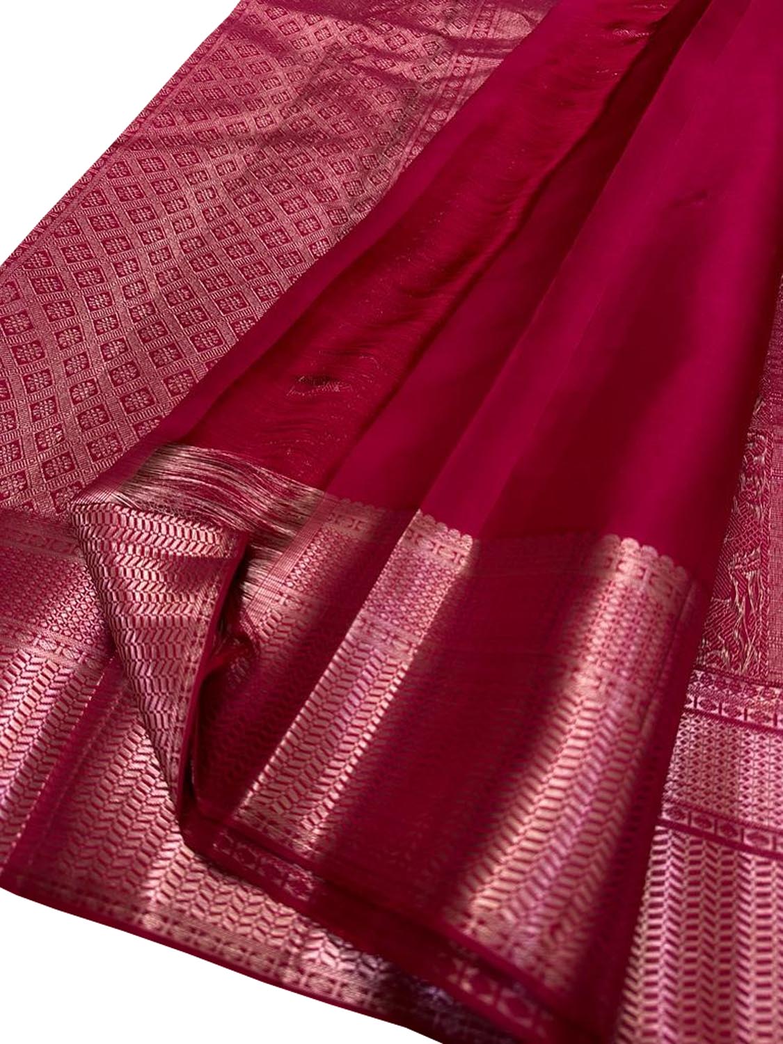 Pink Kanjeevaram Handloom Pure Silk Saree - Luxurion World