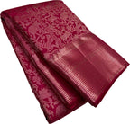 Pink Kanjeevaram Handloom Pure Silk Saree - Luxurion World
