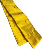Yellow Kanjeevaram Handloom Pure Silk Saree - Luxurion World