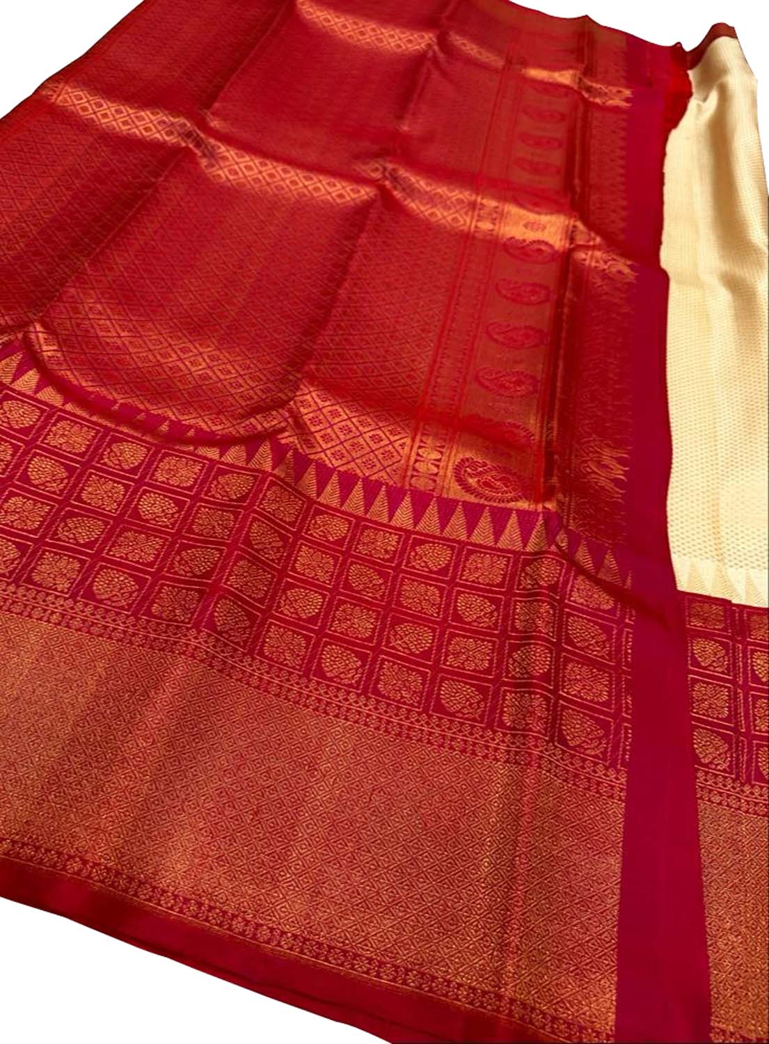 Pastel Kanjeevaram Handloom Pure Silk Saree: Elegant and Timeless - Luxurion World