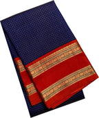 Exquisite Blue Kanjeevaram Handloom Pure Silk Saree: Timeless Elegance - Luxurion World