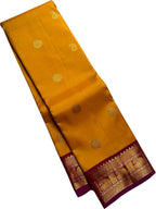 Exquisite Yellow Kanjeevaram Handloom Pure Silk Saree: Timeless Elegance - Luxurion World