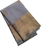 Exquisite Grey Kanjeevaram Handloom Silk Saree - Luxurion World