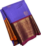 Exquisite Purple Kanjeevaram Silk Saree - Luxurion World