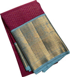 Exquisite Pink Handloom Kanjeevaram Silk Saree - Luxurion World