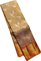 Elegant Grey Handloom Kanjeevaram Silk Saree - Luxurion World