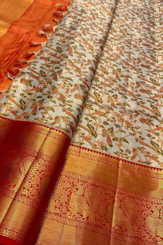 Vibrant Handloom Kanjeevaram Silk Saree Collection - Luxurion World