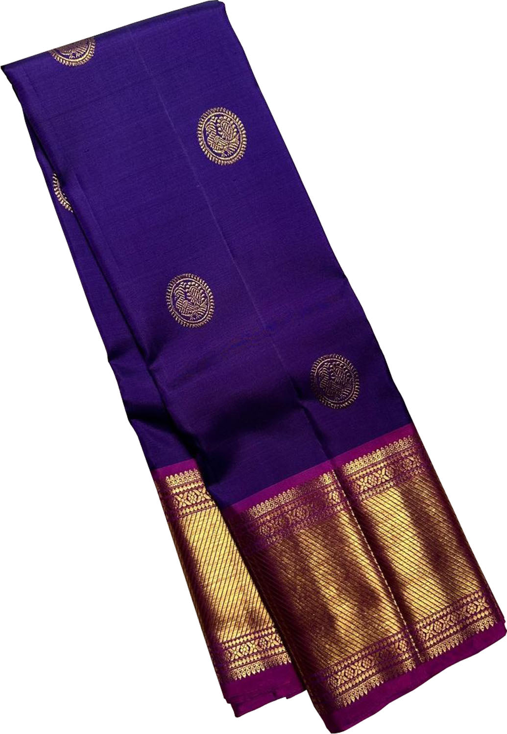 Exquisite Blue Kanjeevaram Silk Saree - Handloom Beauty - Luxurion World