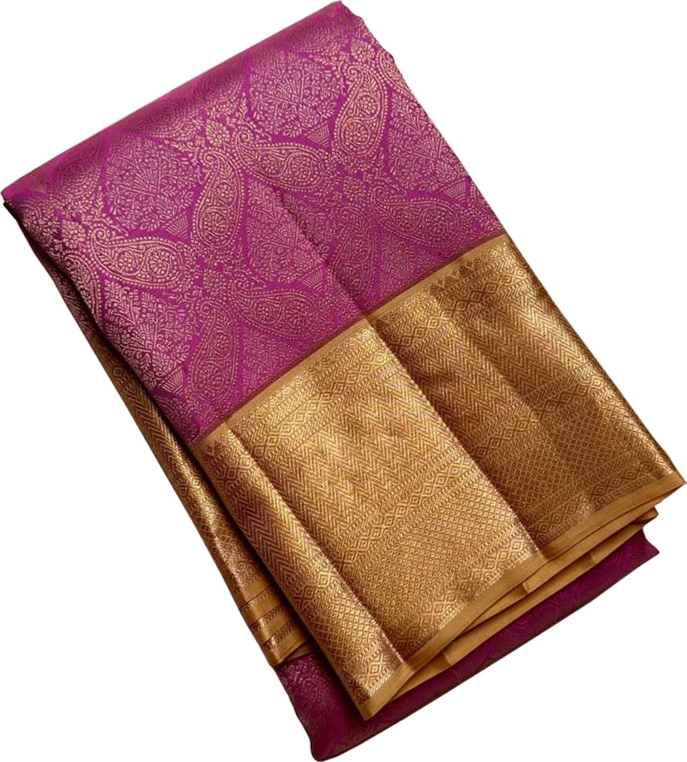 Exquisite Pink Kanjeevaram Silk Saree - Handloom Beauty - Luxurion World