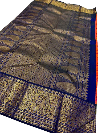 Exquisite Pink Kanjeevaram Handloom Silk Saree - Luxurion World