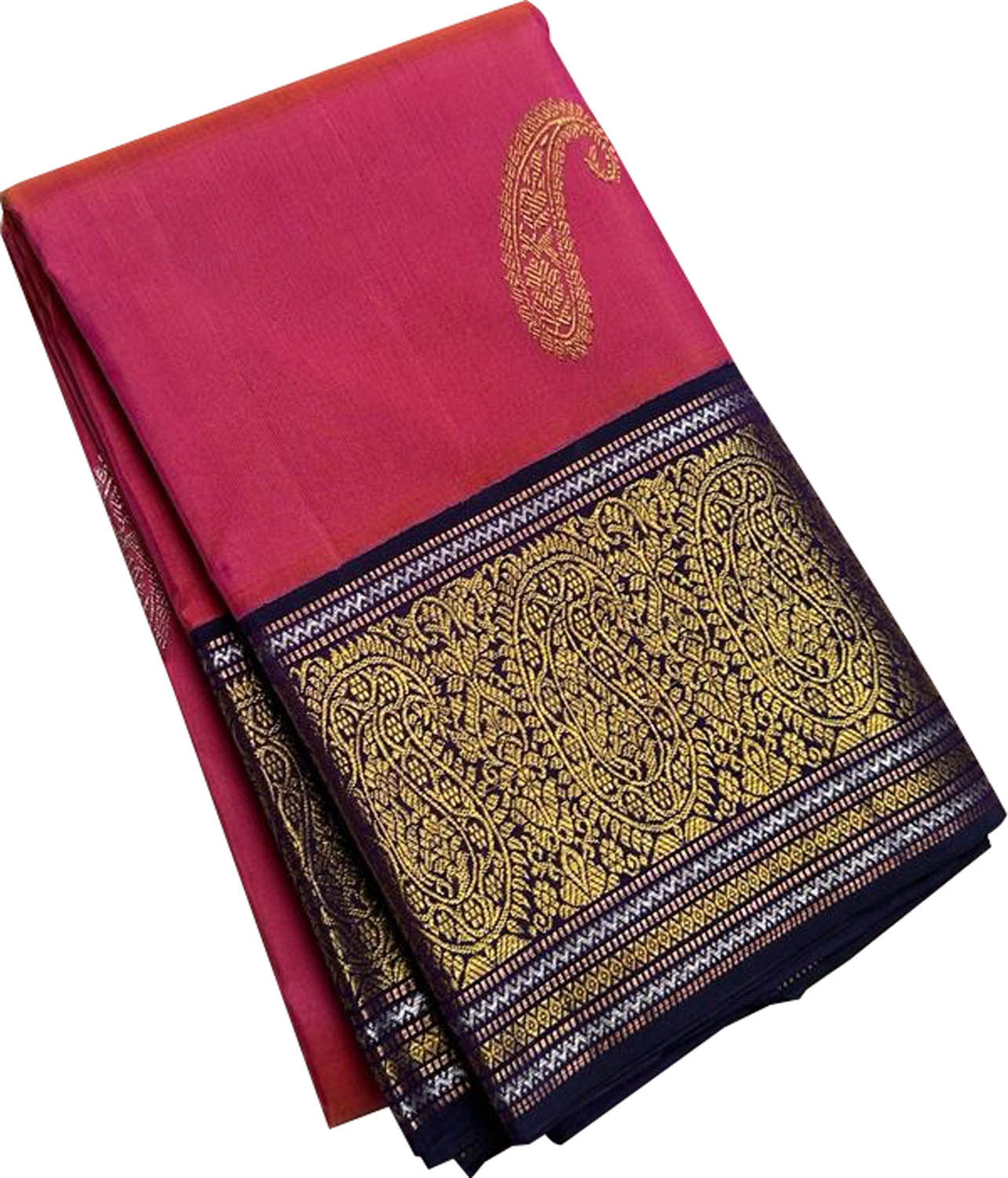 Exquisite Pink Kanjeevaram Handloom Silk Saree - Luxurion World