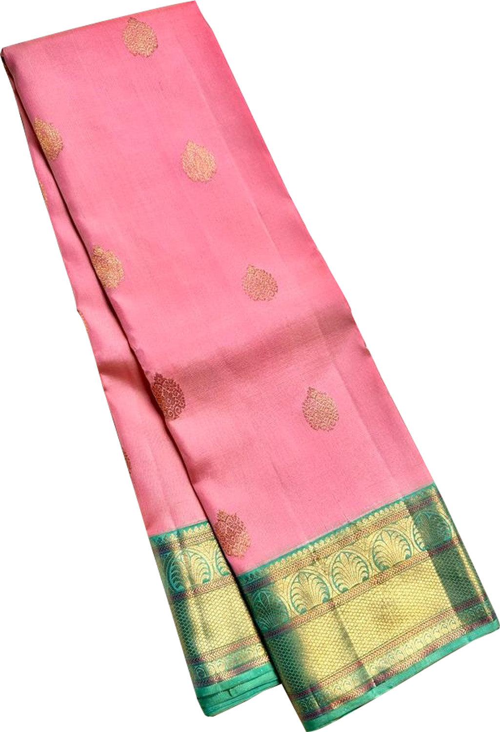 Exquisite Pink Kanjeevaram Handloom Silk Saree - Luxurion World