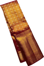 Exquisite Purple Pure Silk Kanjeevaram Saree - Luxurion World