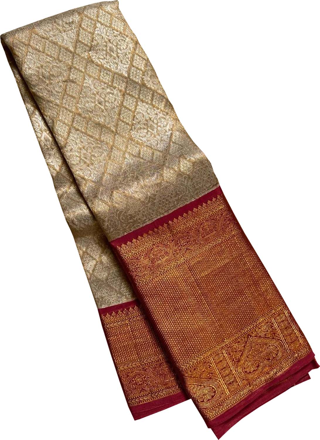 Pastel Kanjeevaram Handloom Silk Saree - Pure Elegance - Luxurion World