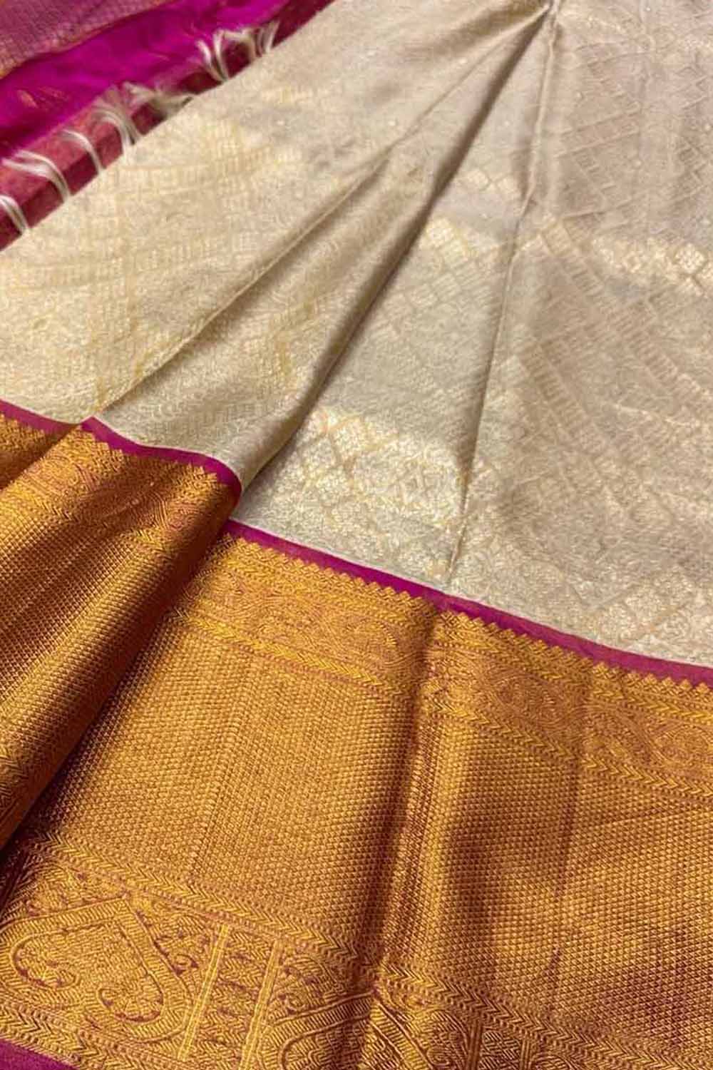 Pastel Kanjeevaram Handloom Silk Saree - Pure Elegance - Luxurion World