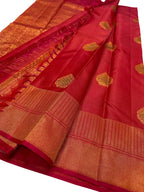 Exquisite Pink Kanjeevaram Silk Saree - Luxurion World